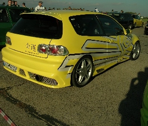 Honda Civic, Tuning, Żółta
