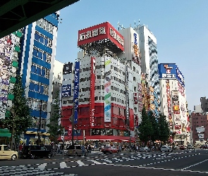 Tokio, Reklamy, Samochody, Ulica