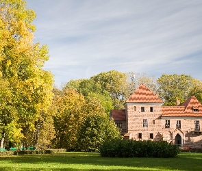 Zamek w Oporowie, Park, Polska, Muzeum, Wieś Oporów