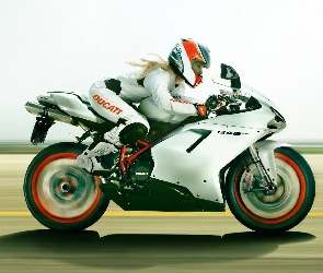 Szosa, Ducati 848, Dziewczyna, Motocykl