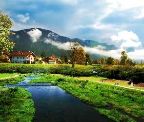 Domy, Rzeka, Góry