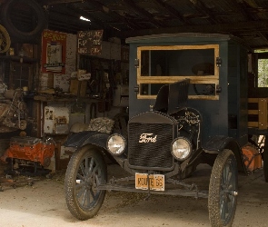 Znak, Garaż, Zabytkowy, Ford