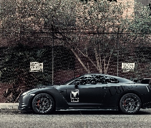 Drzewa, Ogrodzenie, Nissan, GT-R