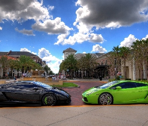 Fontanna, Domy, Lamborghini, Gallardo