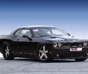 Czarny, Maska, Dodge Challenger