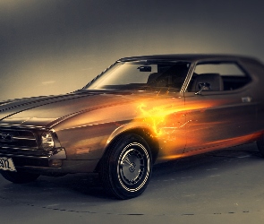 Klasyczny, 1972, Mustang, Ford, Samochód