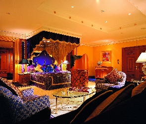 Luksusowy, Sypialnia, Dubaj, Hotel