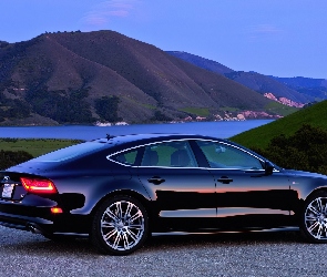 Audi A7, Jezioro, Góry