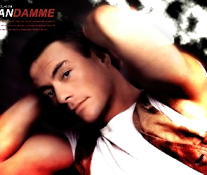 Jean Claude Van Damme, kamizelka, biała koszulka