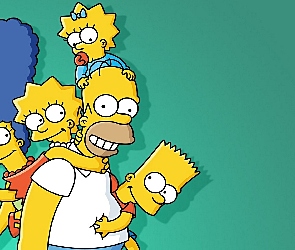 The Simpsons, Simpsonowie, Maggie, Bart, Lisa, Merge, Homer