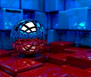 Kula, 3D, Kostki