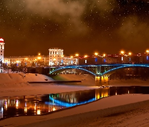Most, Noc, Białoruś, Witebsk