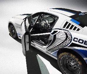 Ford Mustang, drzwi, otwarte, Cobra Jet, biały