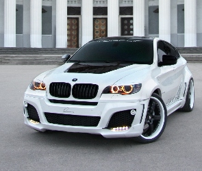 BMW, X6, Białe