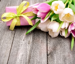Tulipany, Podziękowanie, Urodziny, Prezent, Kwiaty