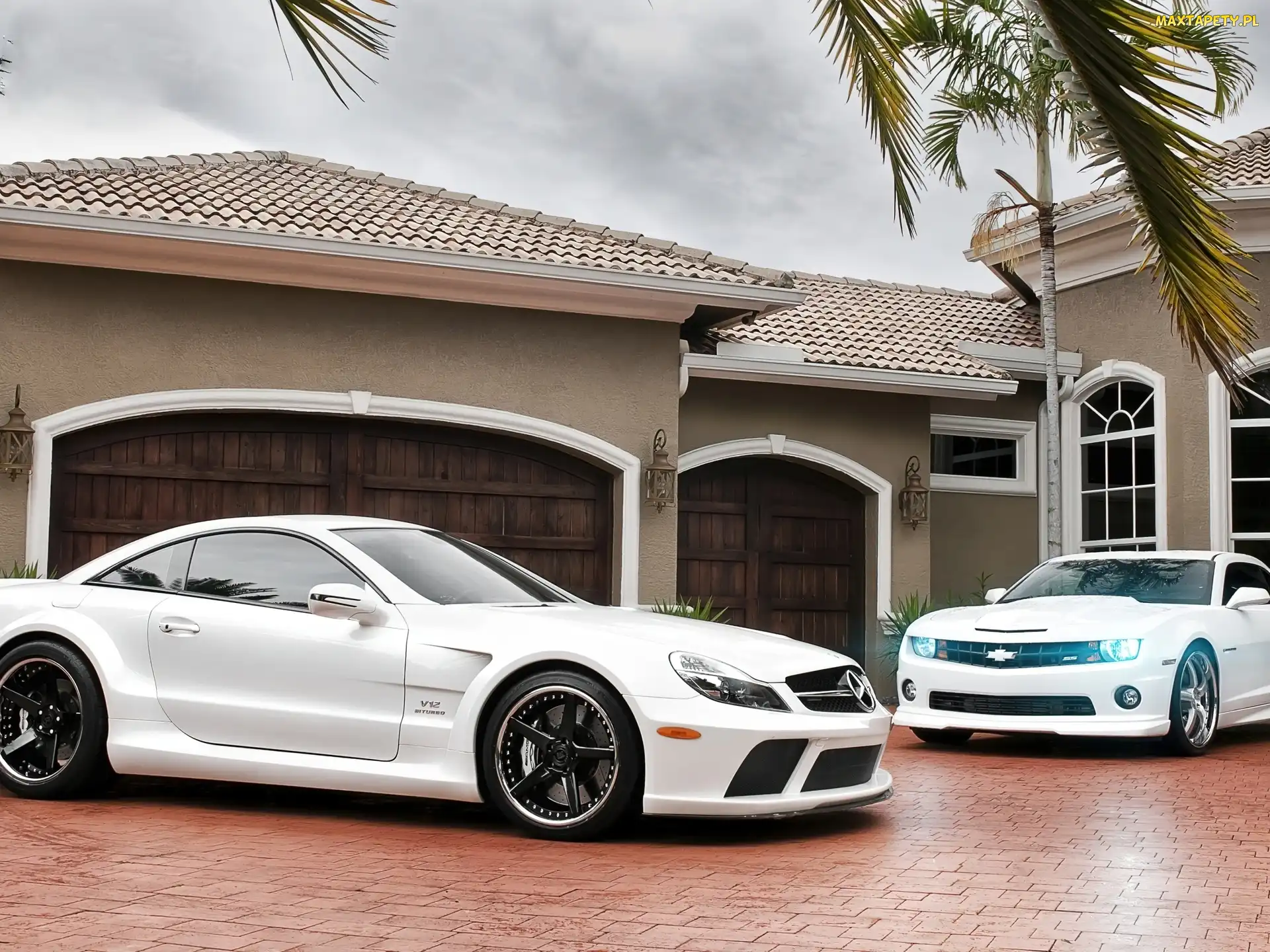 Garaże, Dom, Chevrolet Camaro, Mercedes