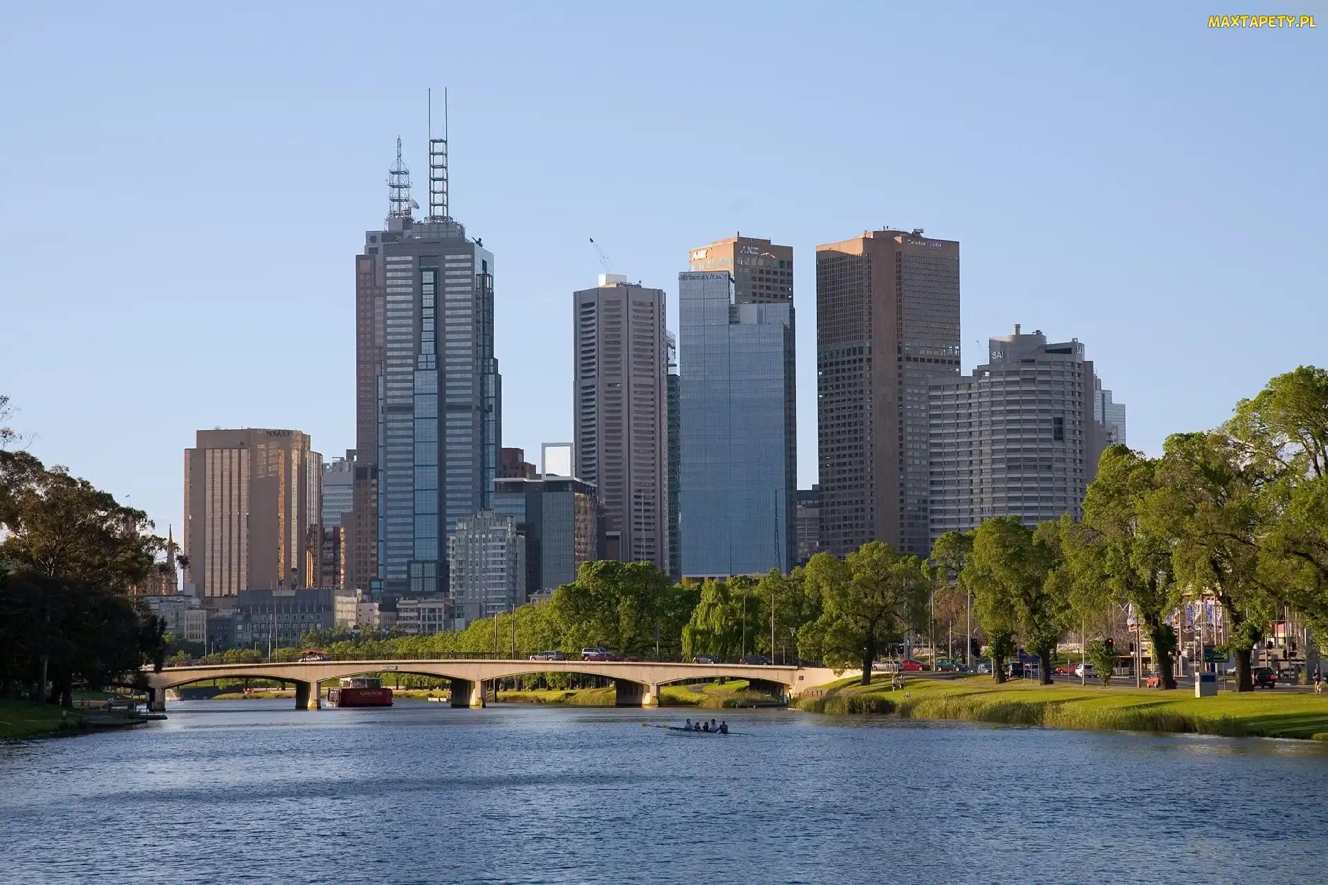 Architektura, Most, Melbourne, Woda