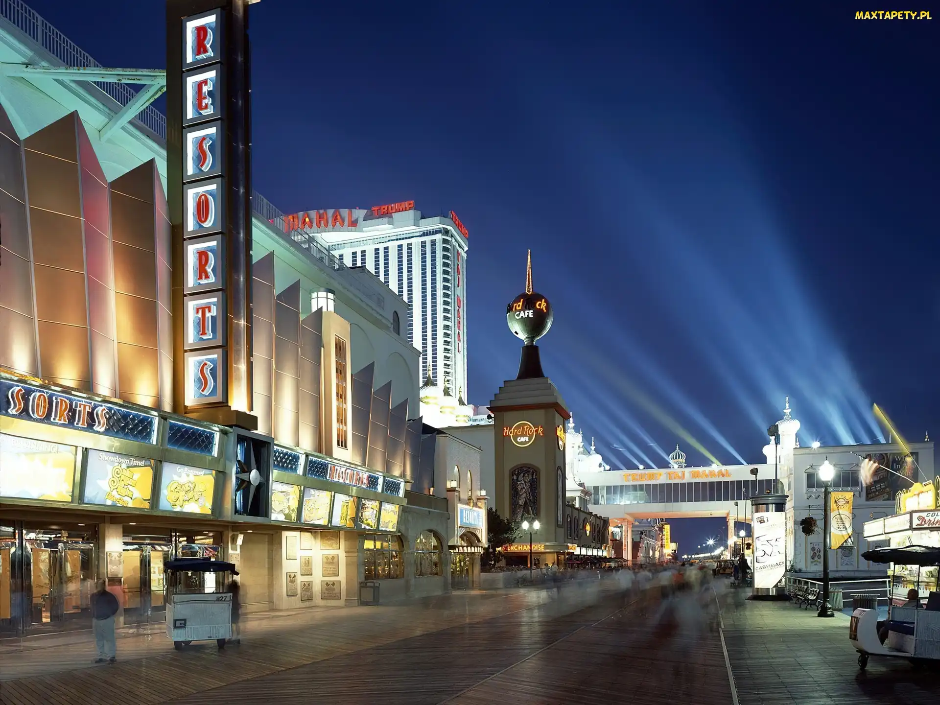 Wieczór, Ulica, Atlantic City, Kasyna