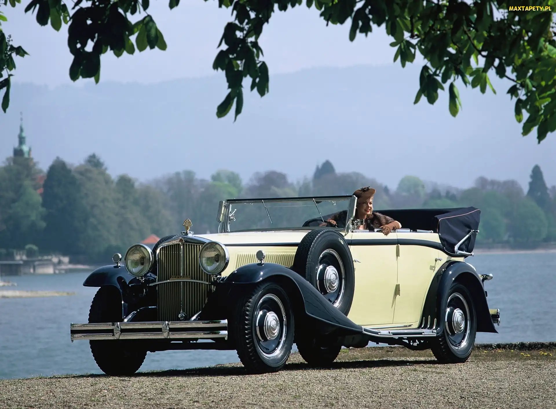 Czarny, Biało, Maybach Zeppelin DS8, Kabriolet