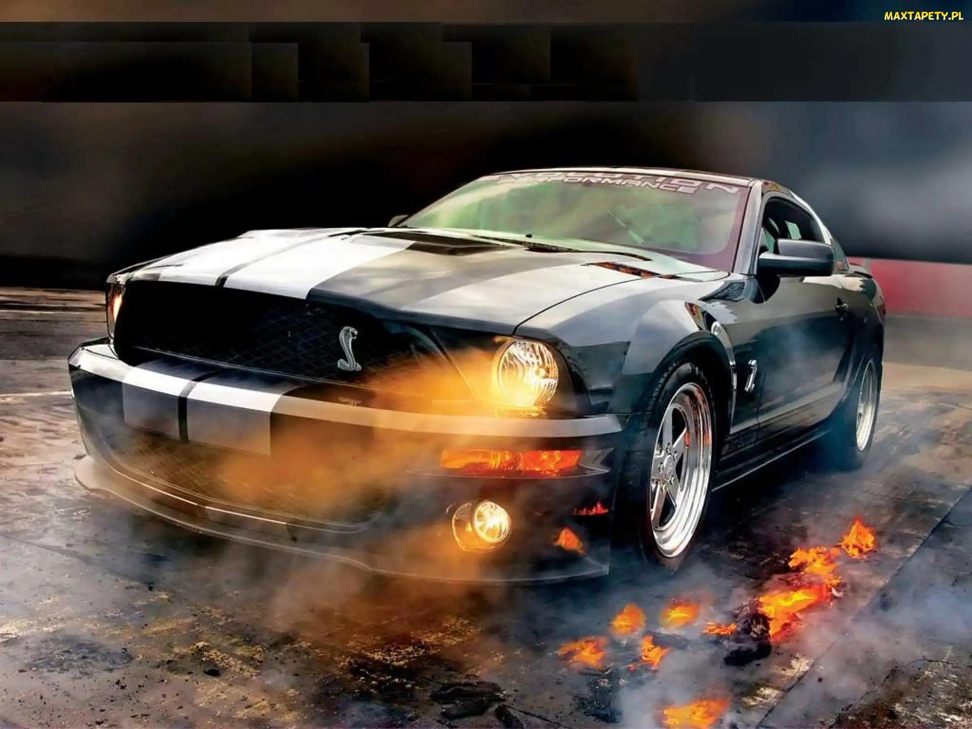 Światła, Ogień, Ford Mustang