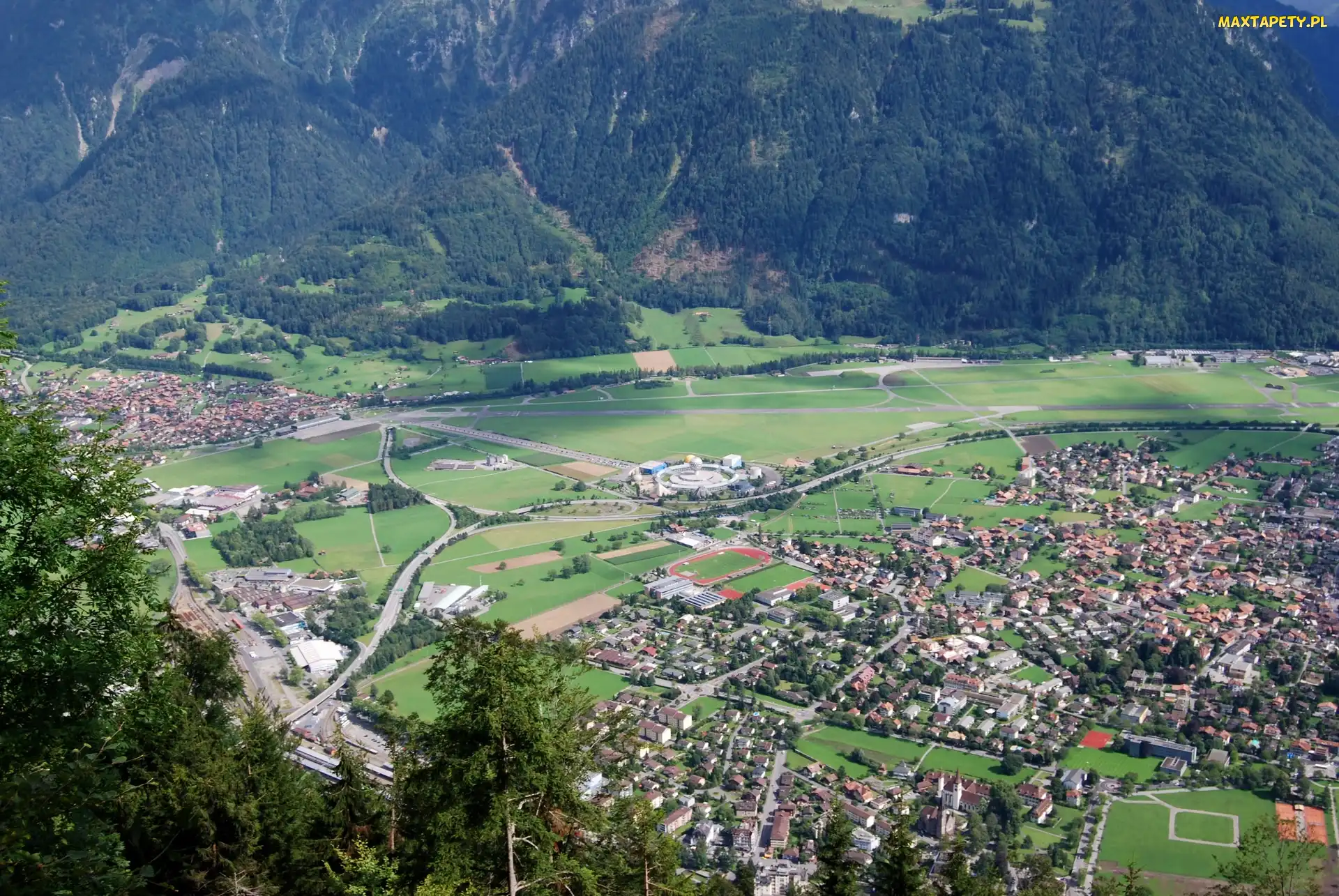 Panorama, Szwajcaria, Interlaken, Miasta