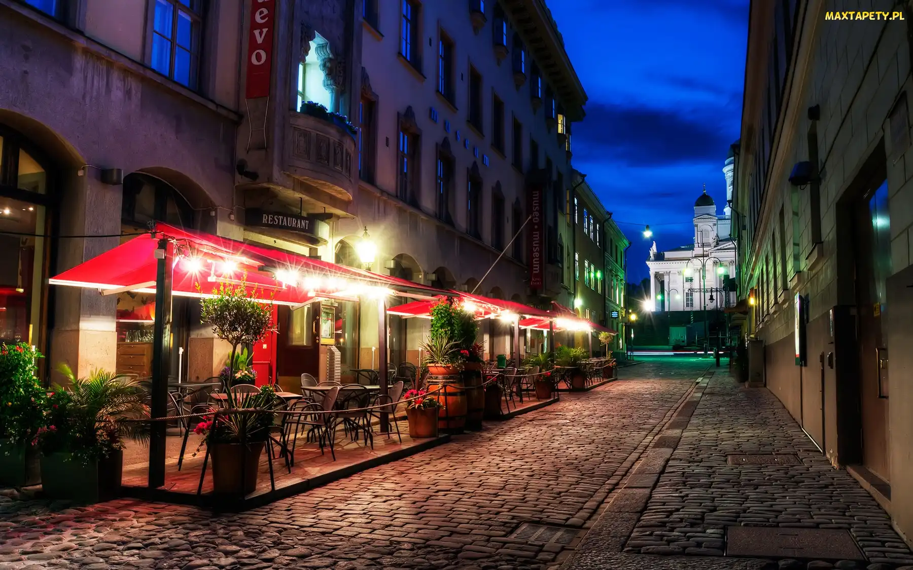Ulica, Brukowana, Helsinki, Restauracja