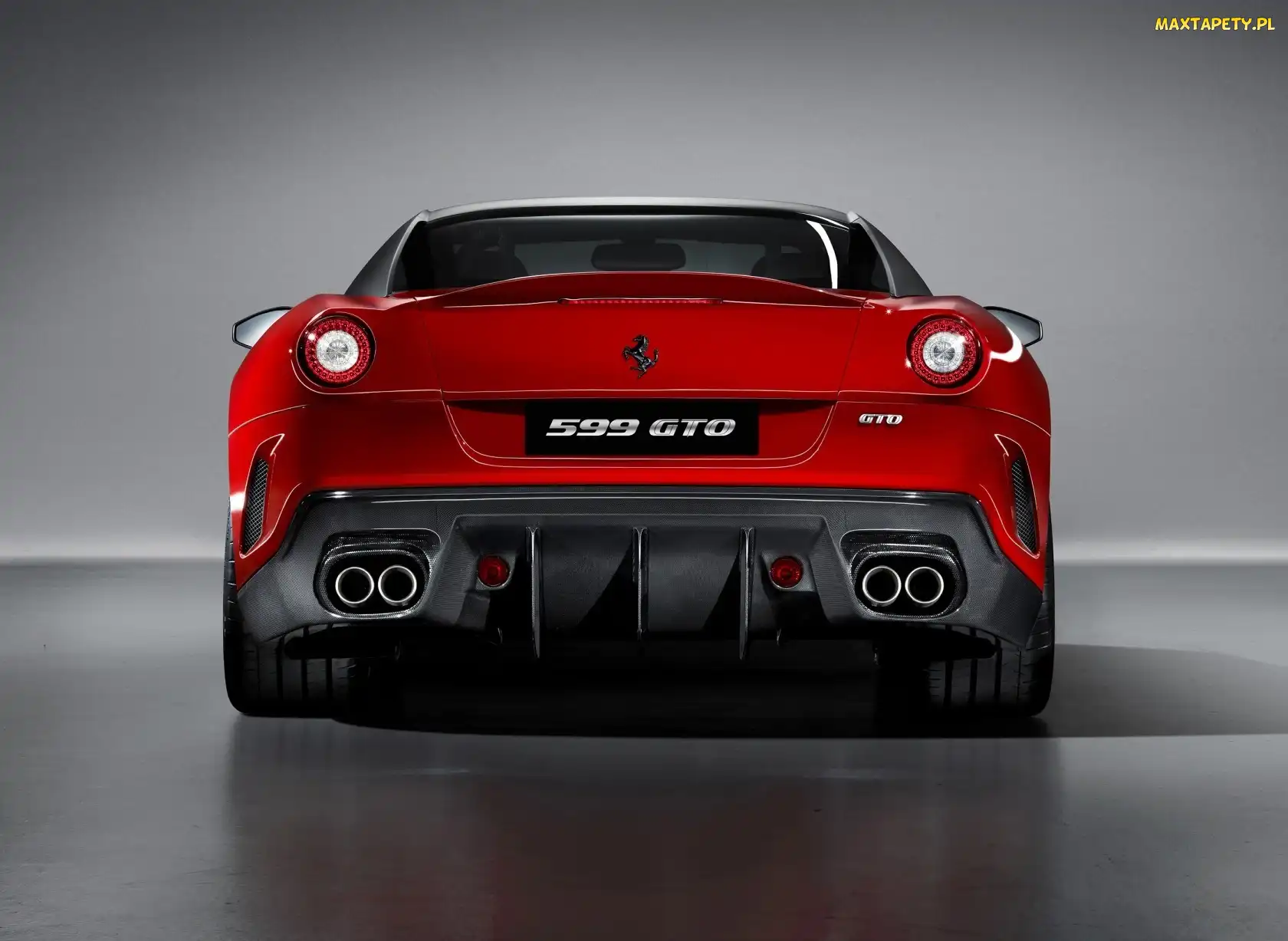 Auto, Ferrari 599 GTO, Czerwone