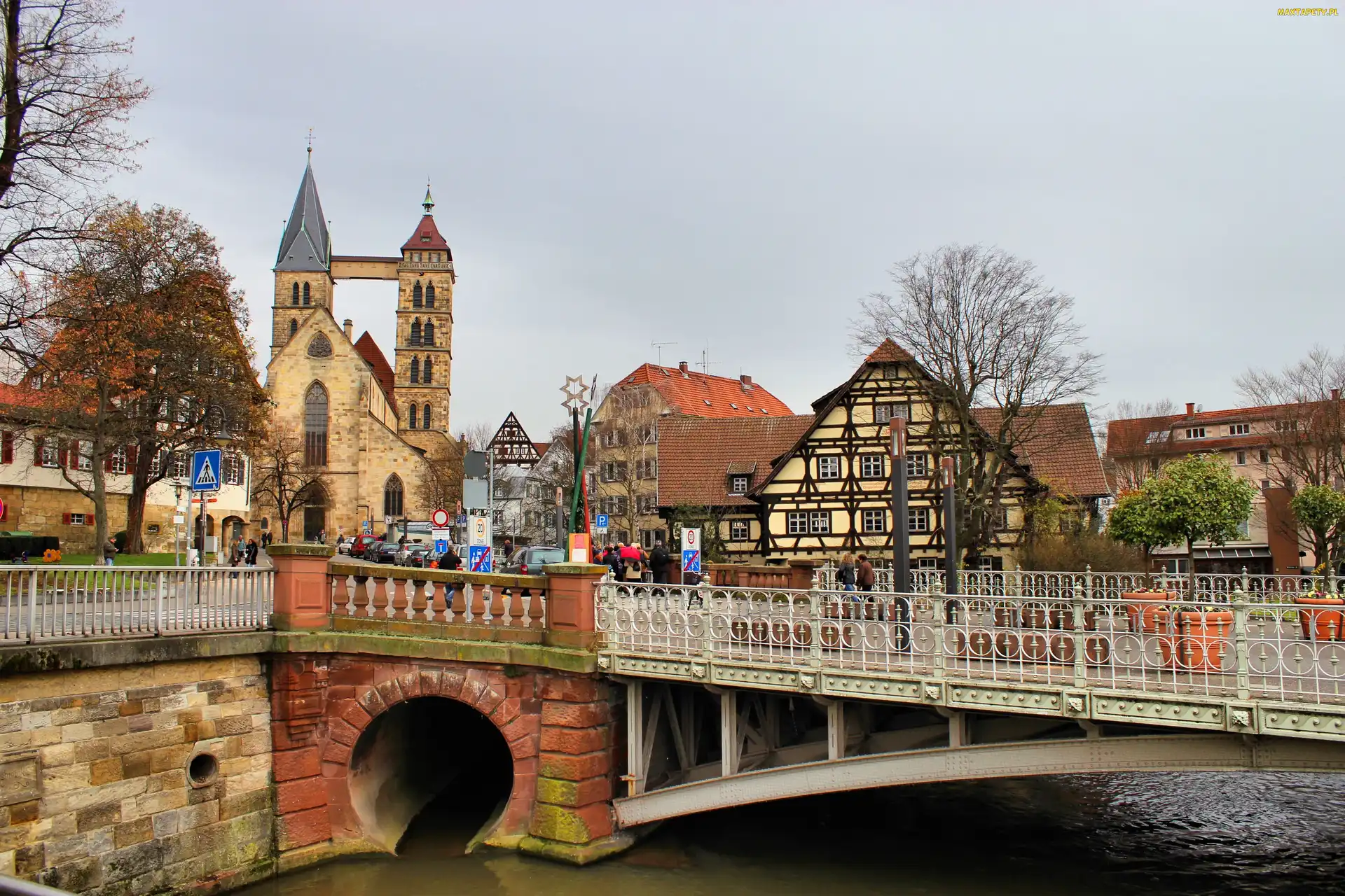 Most, Rzeka, Panorama, Brugii