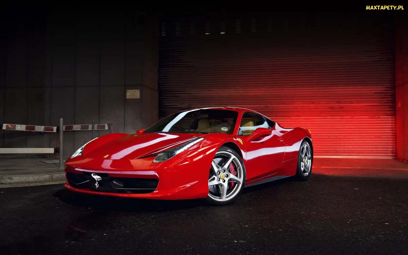 Samochód, Ferrari 458, Czerwony