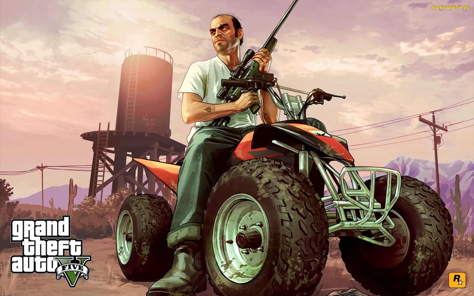 Quad, Broń, GTA V, Mężczyzna