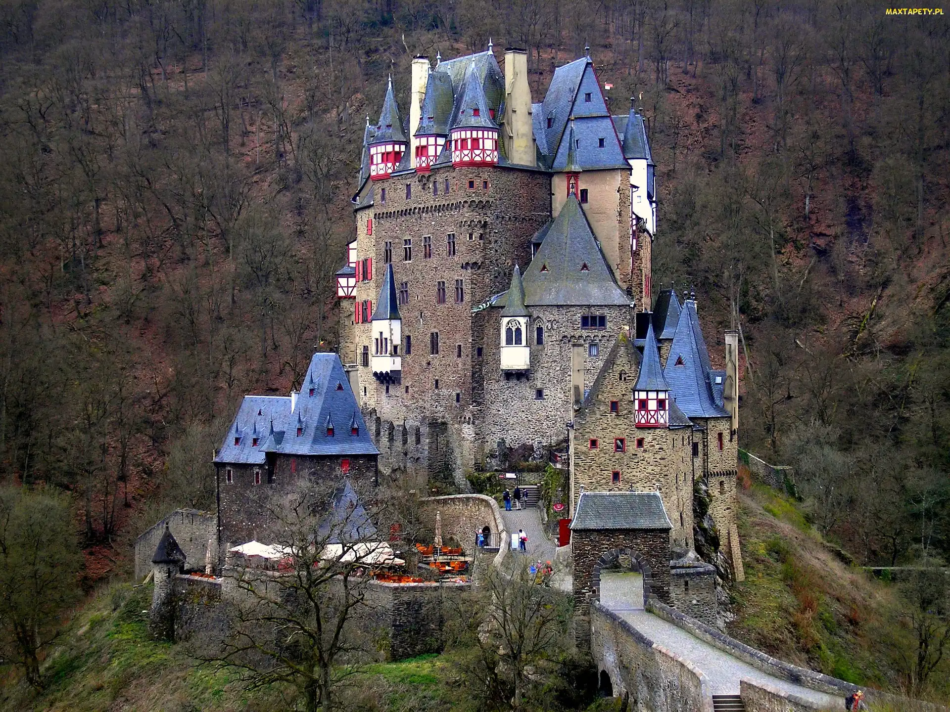 Niemcy, Lasy, Eltz, Wzgórza, Zamek