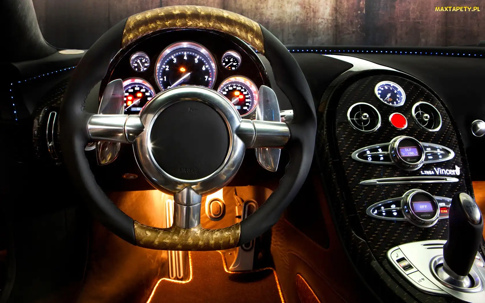 Bugatti, Veyron, Wnętrze
