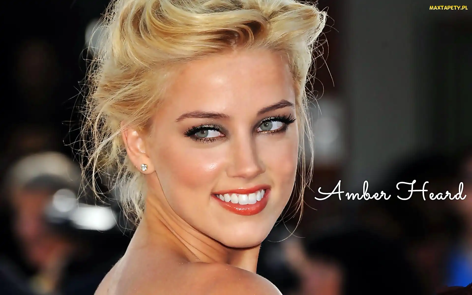 Zbliżenie, Uśmiech, Amber, Heard