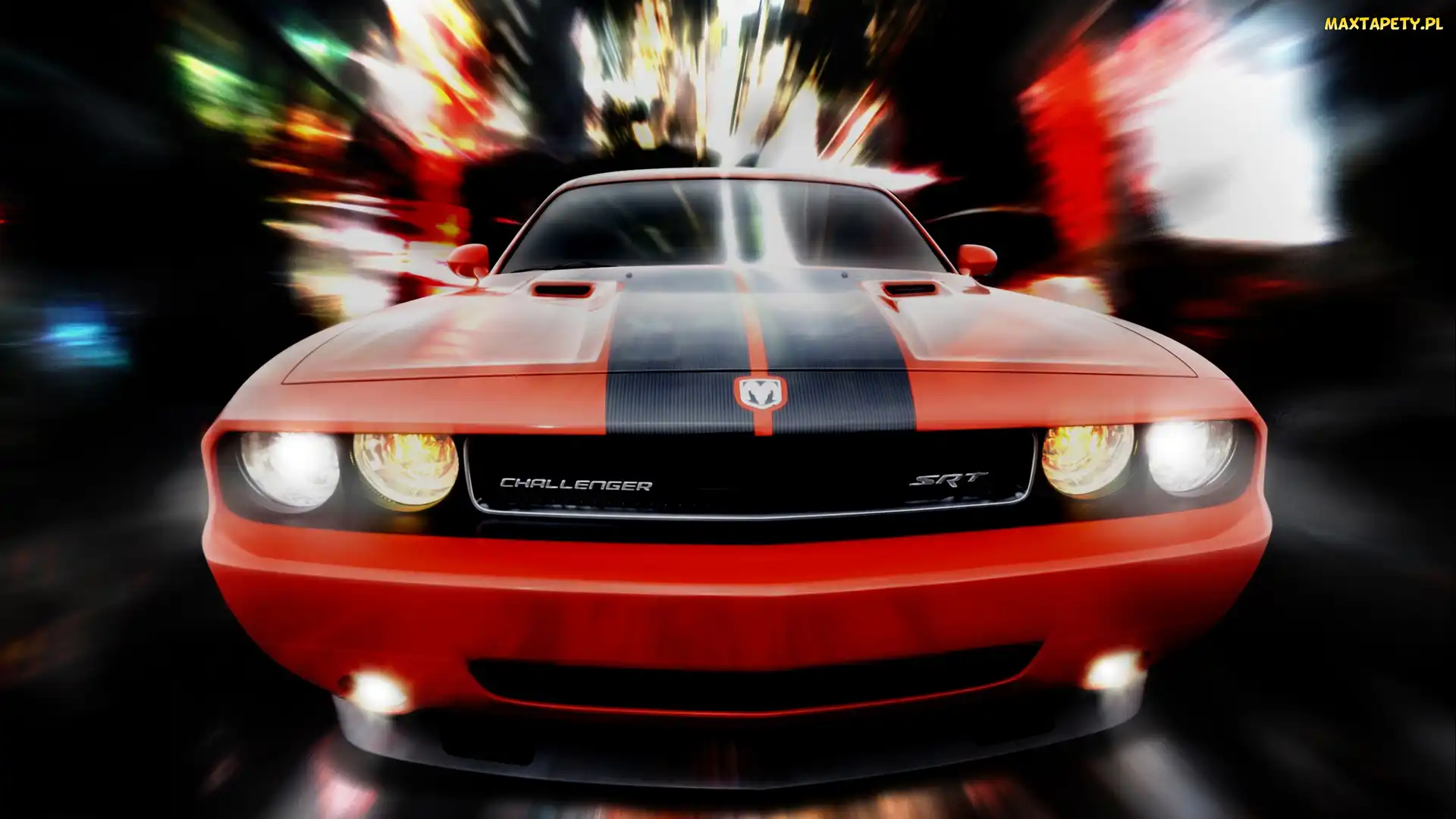 Dodge, Challenger, Czerwony