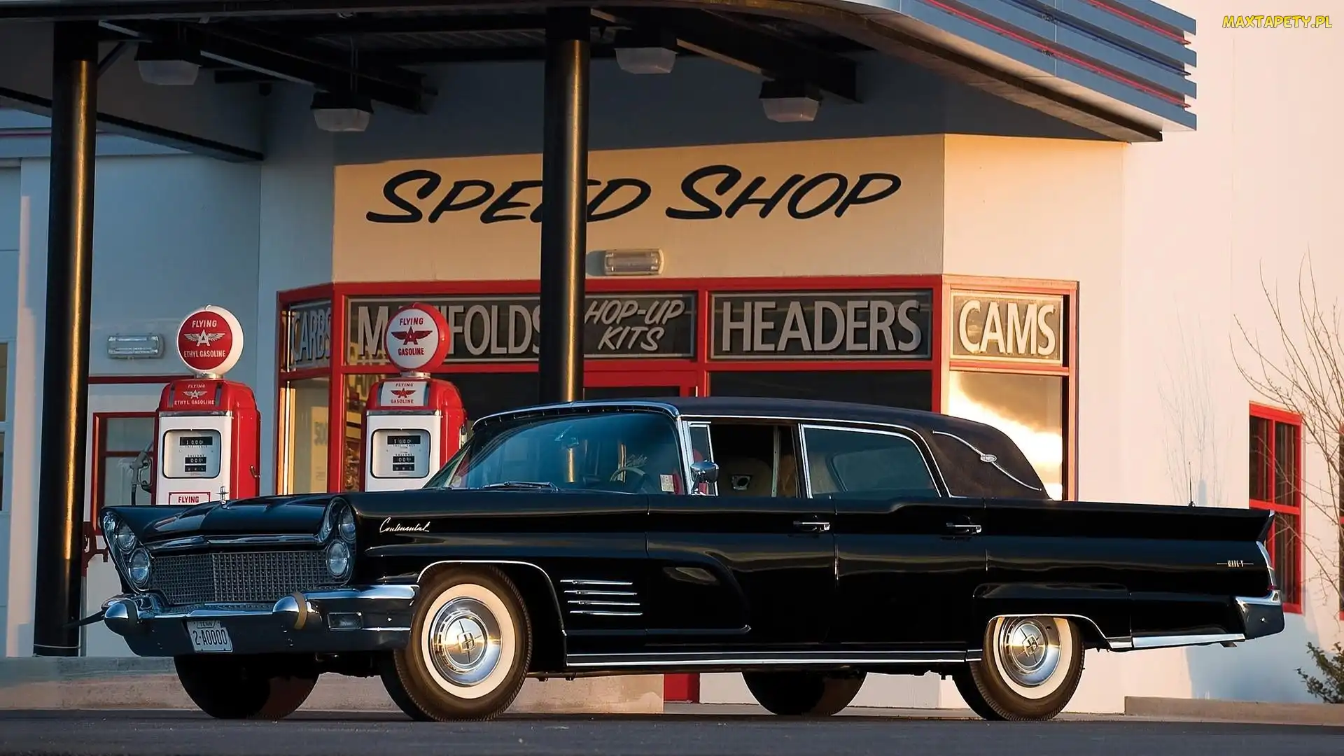Benzynowa, Stacja, Lincoln, Zabytkowy, Continental, 1960