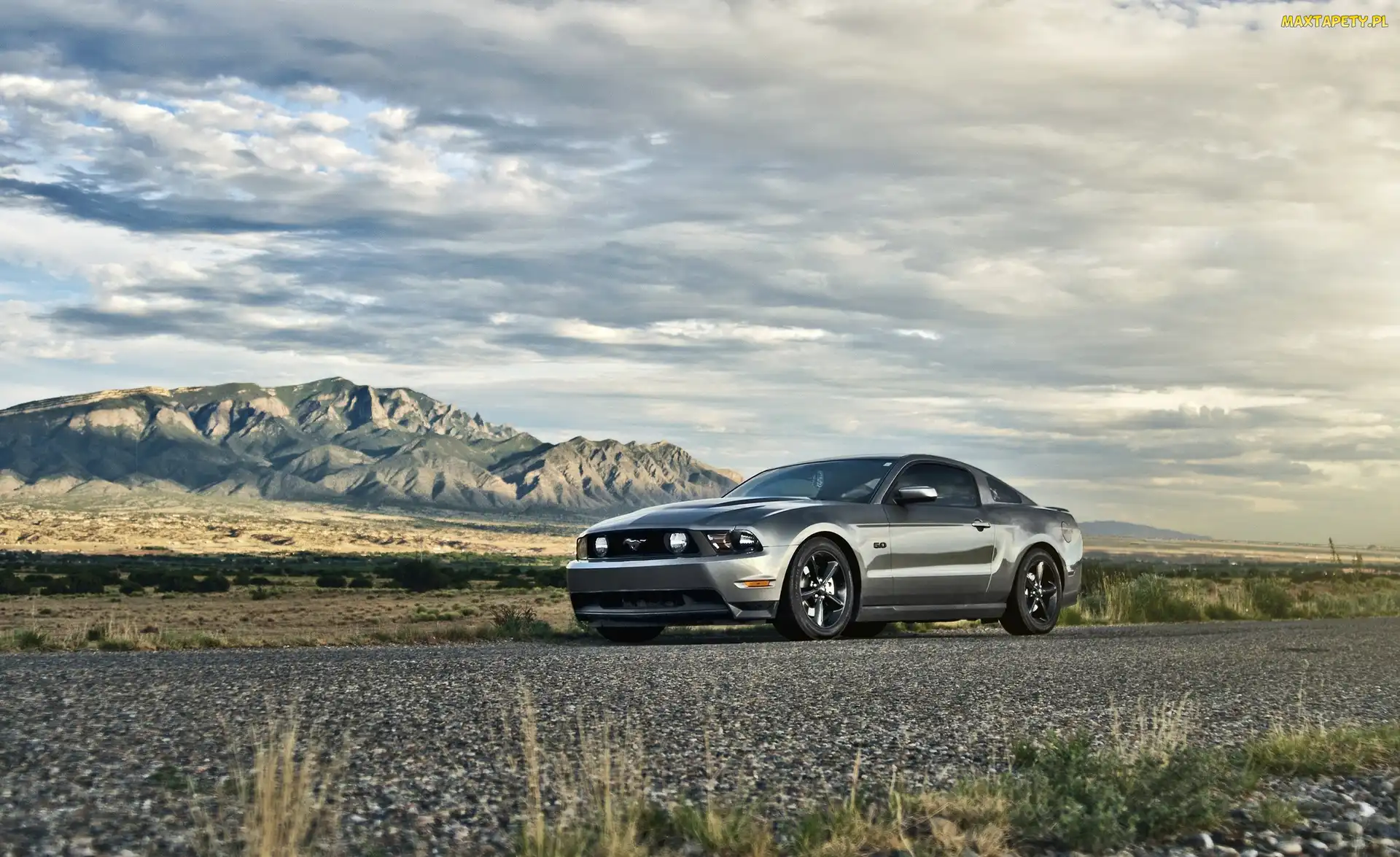 Ford, Pustynia, Droga, Mustang