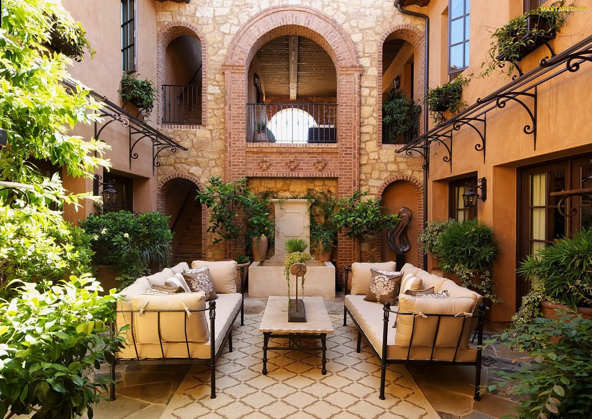 Patio, Relaks, Wypoczynek, Meble, Dom