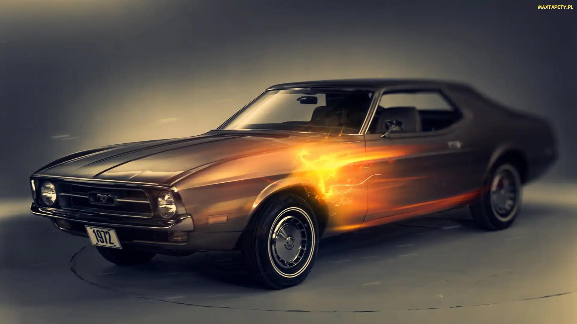 Klasyczny, 1972, Mustang, Ford, Samochód
