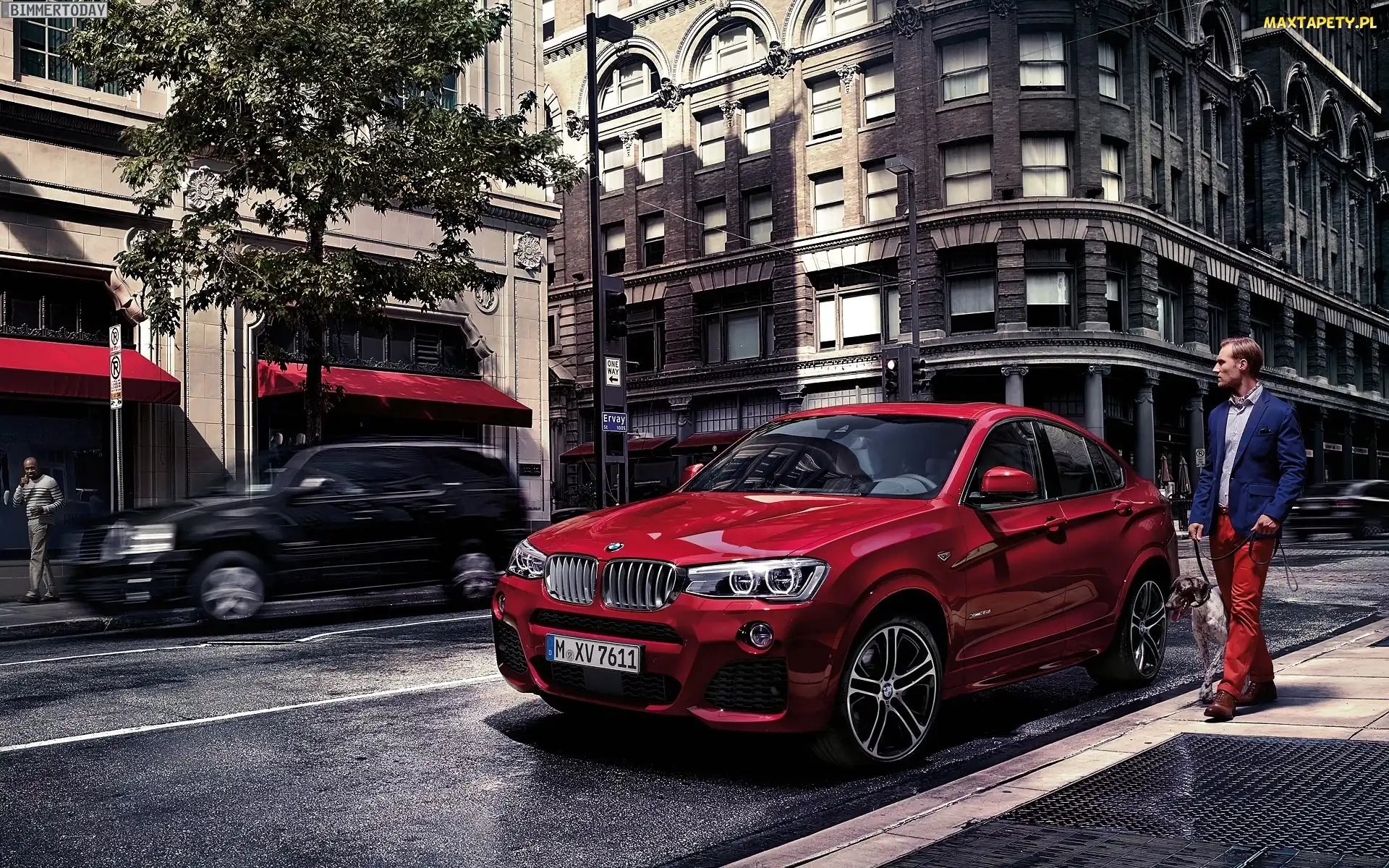 Droga, Budynki, Bmw X4