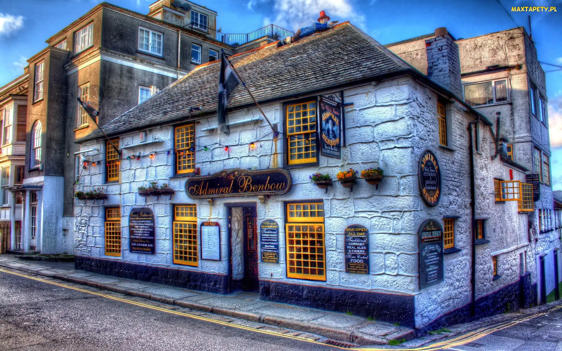 Restauracja, Admiral Benbow, HDR, Ulica, Dom