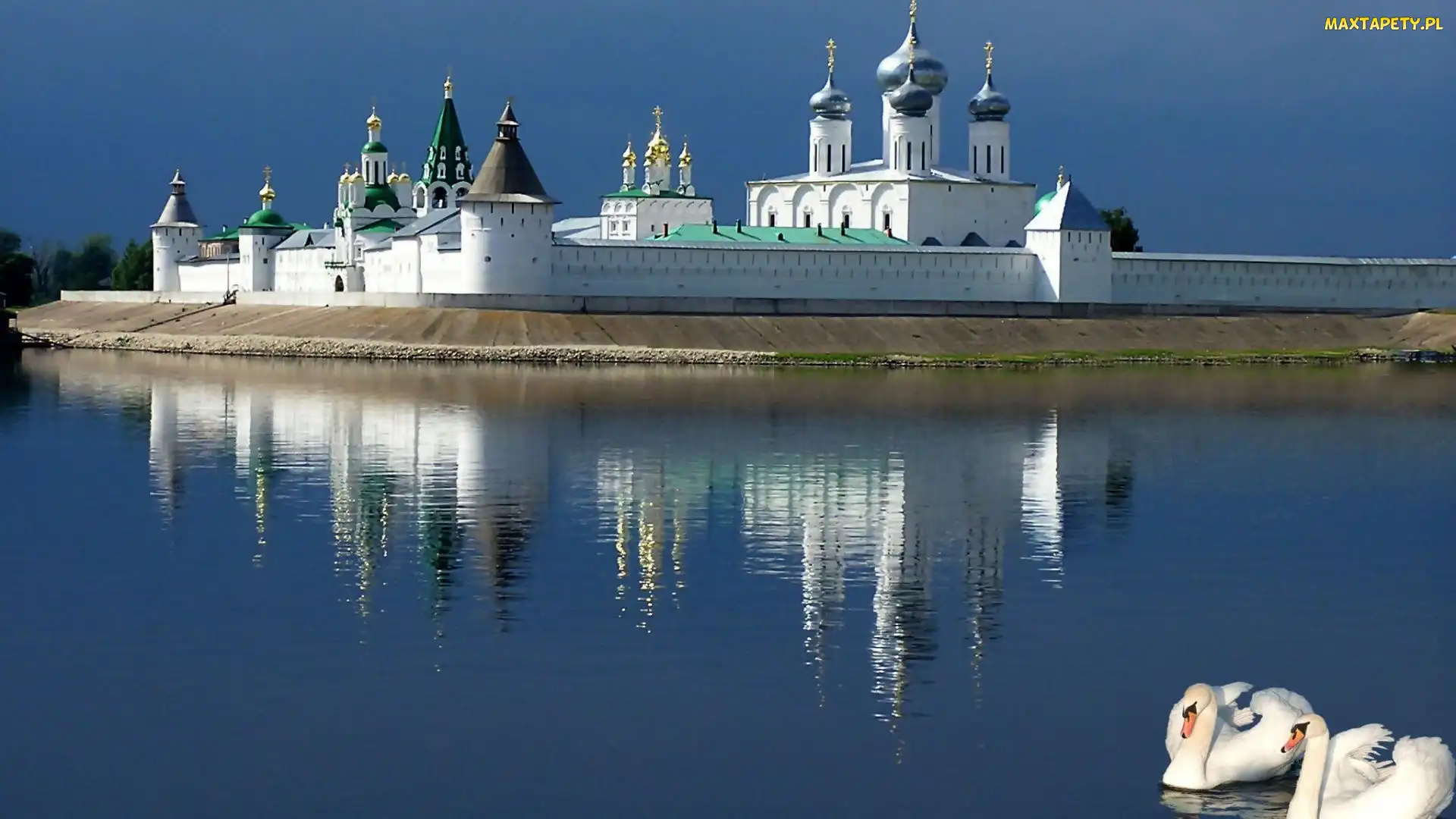 Jezioro, Łabędzie, Makary, Klasztor, Niżny, Nowogród
