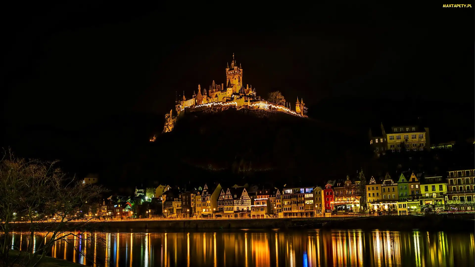 Rzeka Mozela, Niemcy, Zamek Reichsburg, Miasto Cochem