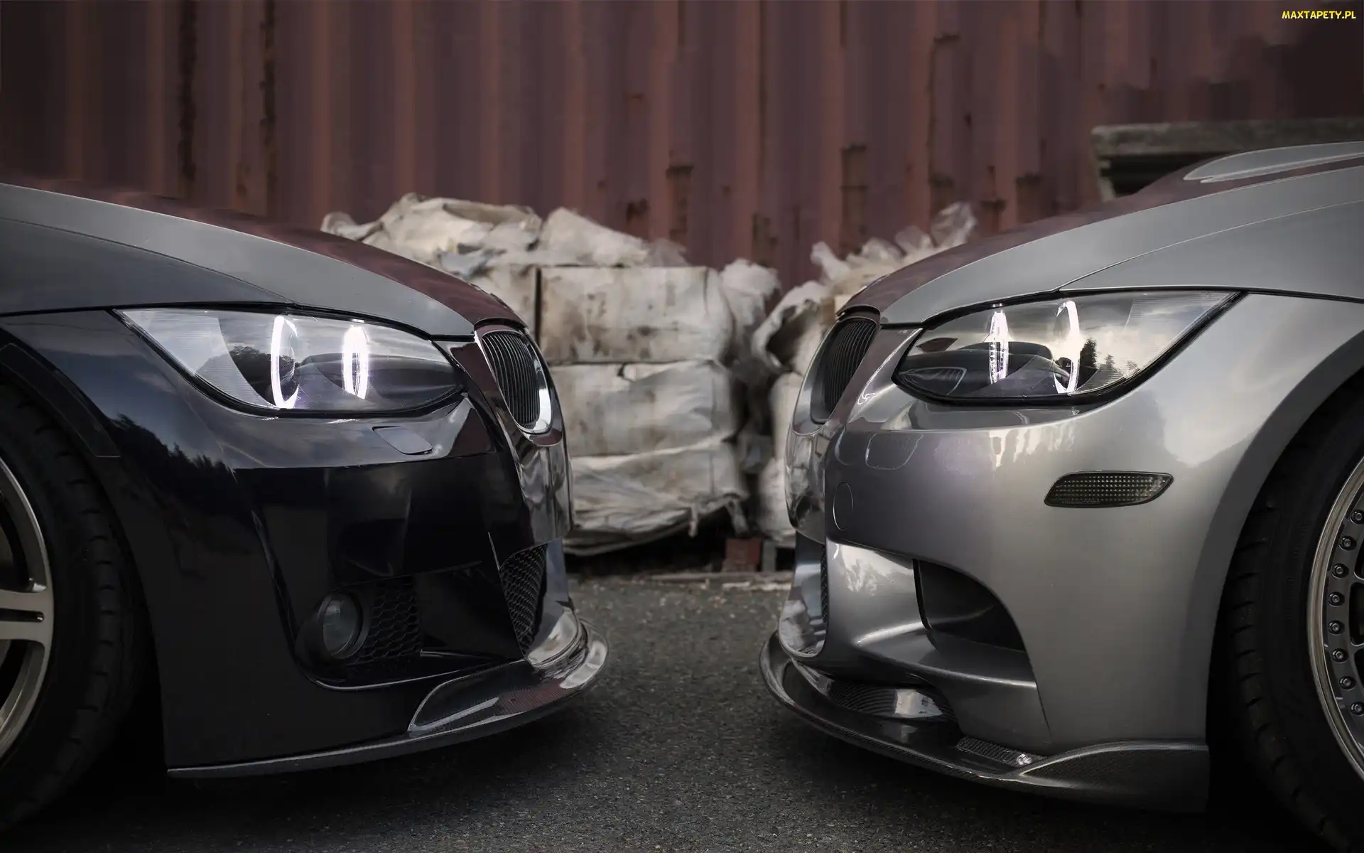 Srebrne, BMW M3 E90, Czarne