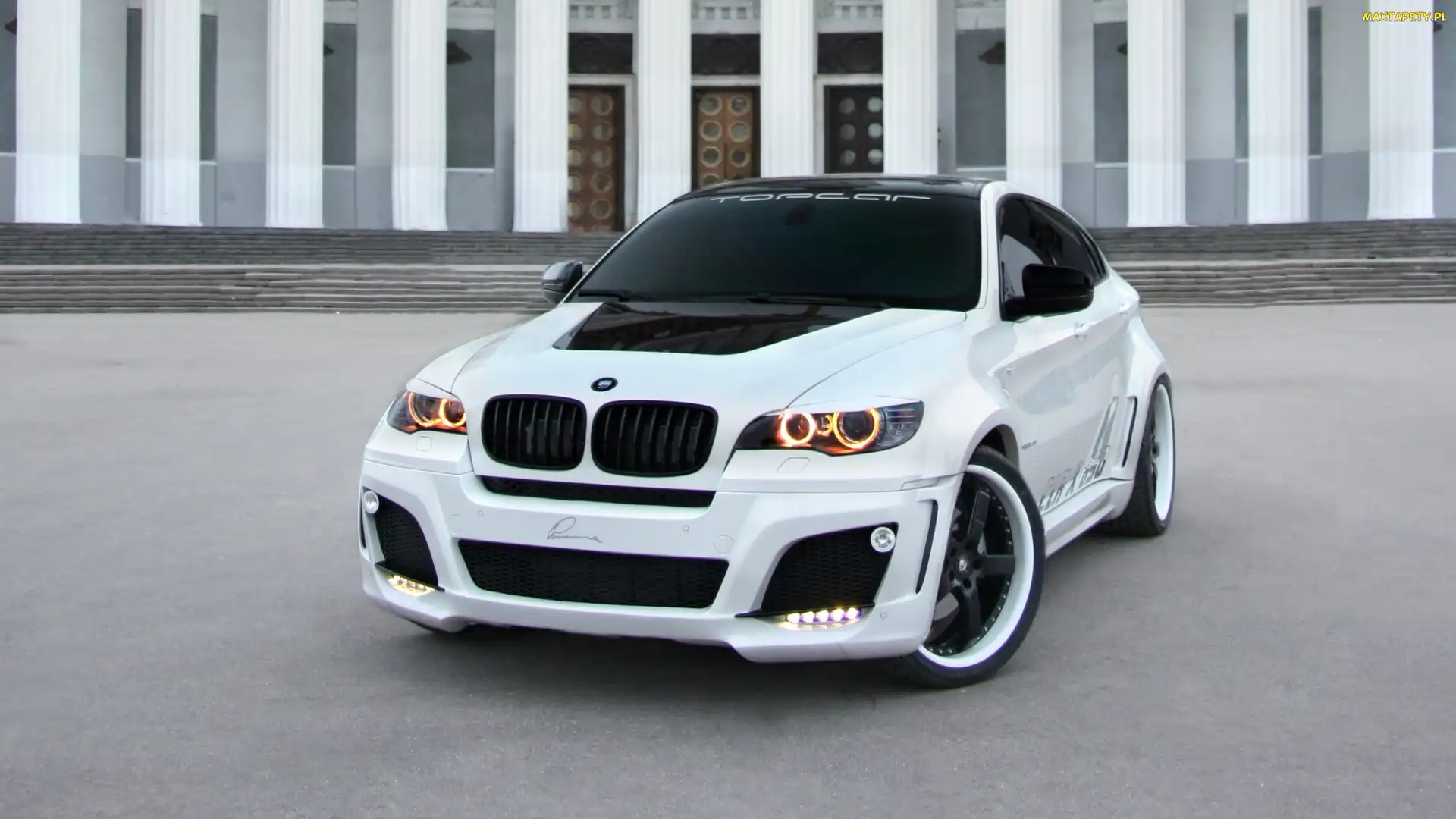 BMW, X6, Białe