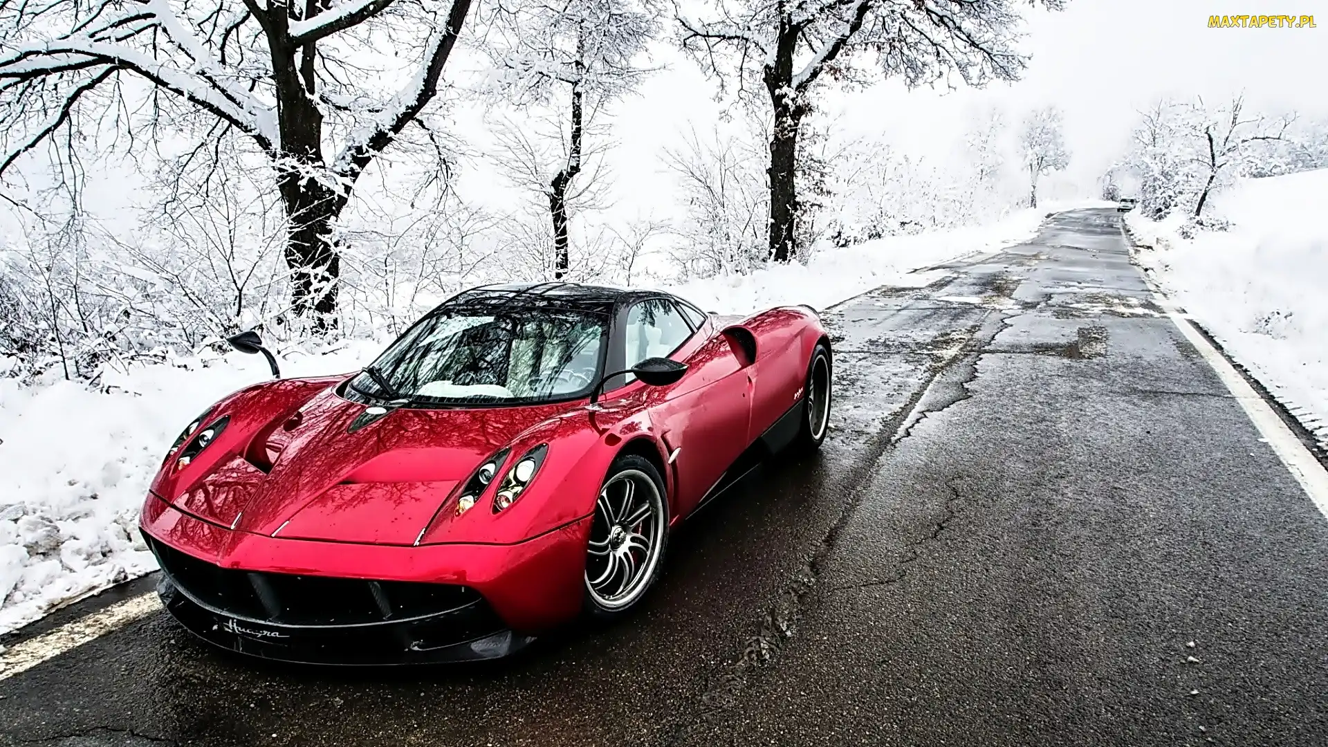 Huayra, Pagani, Czerwony, Samochód