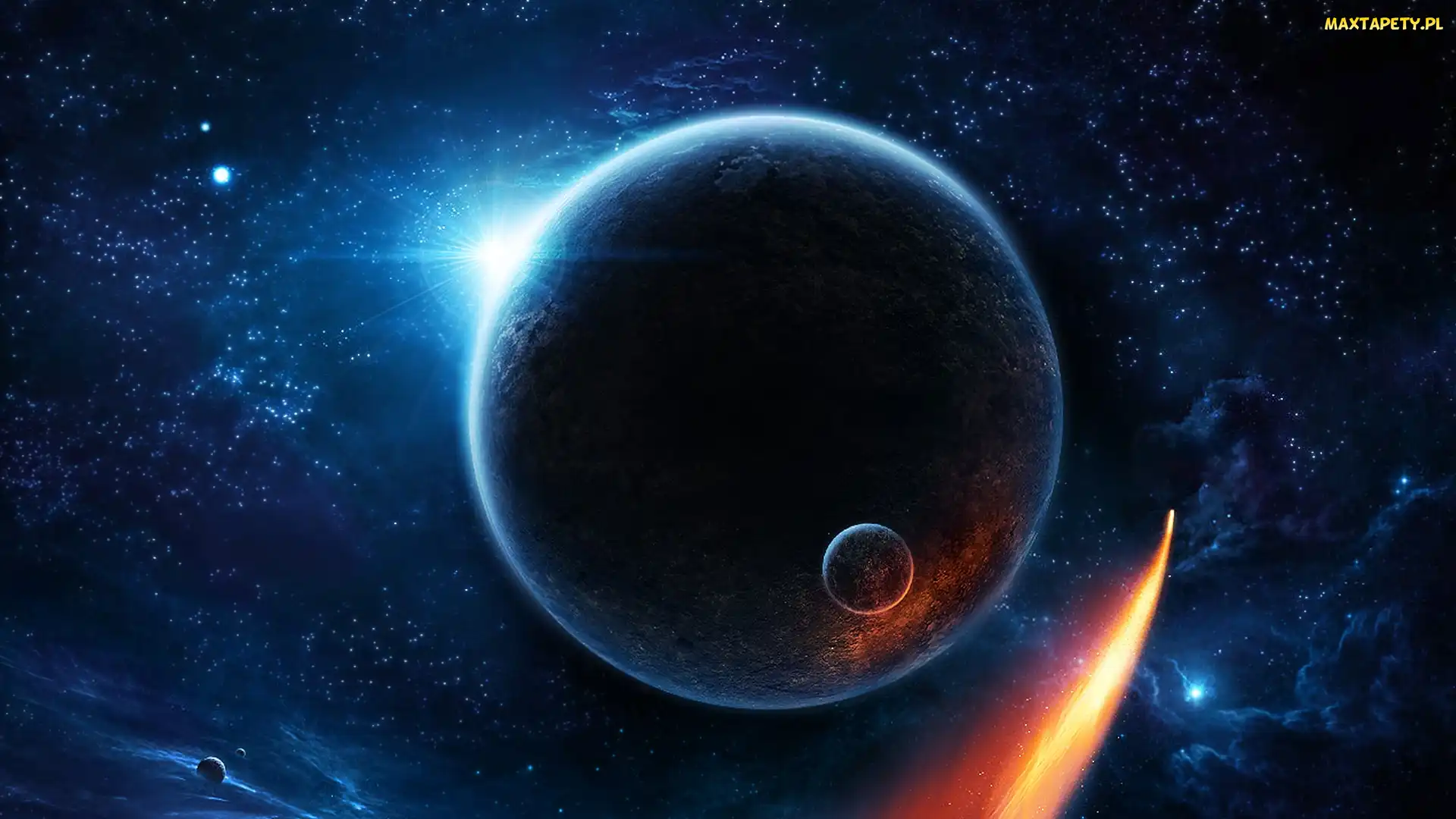 Planeta, Słońce, Księżyc, Ziemia, Kosmos