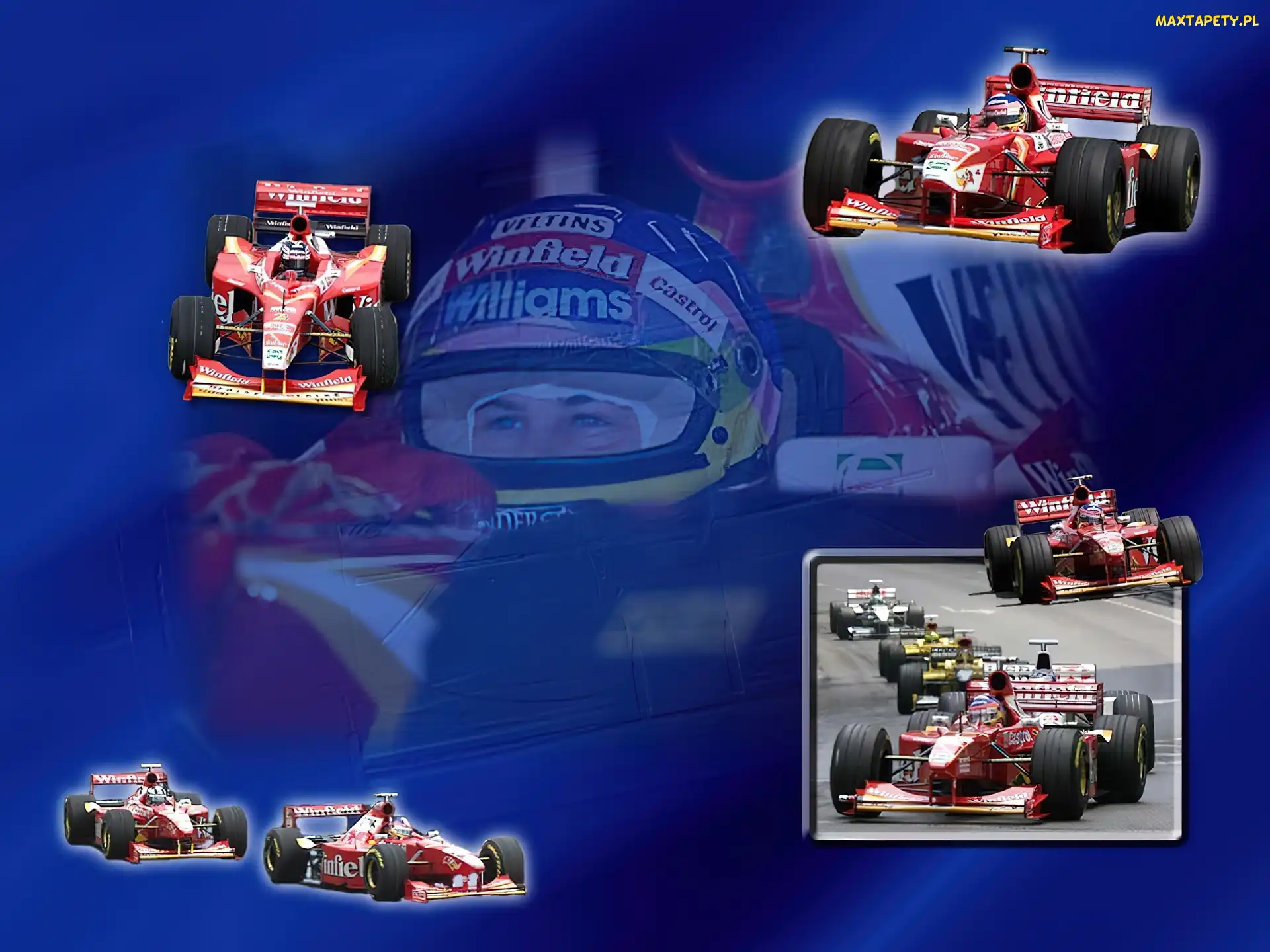 koła, kask , Williams , spojler, opony, Formuła 1, bolid