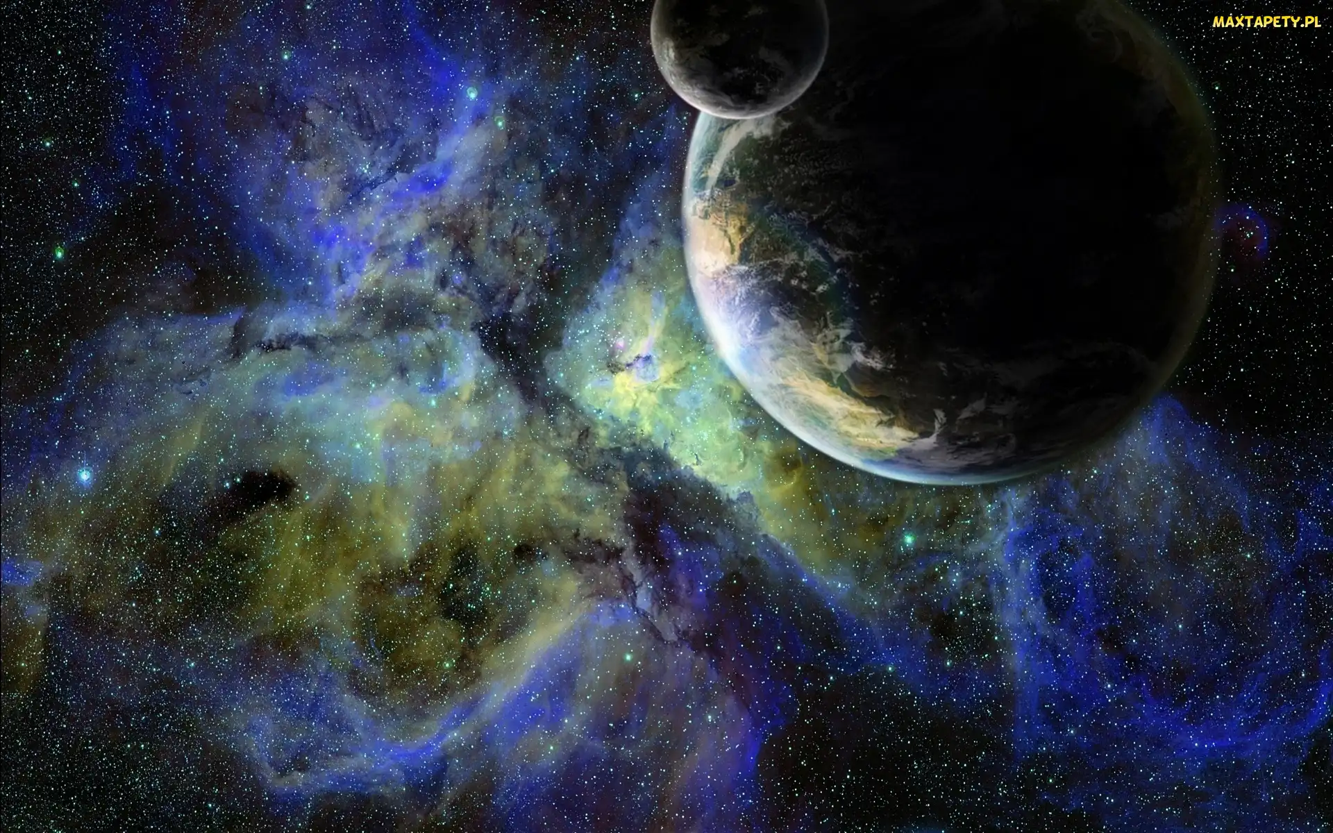 Planeta, Galaktyka, Gwiazdy, Ziemia, Kosmos