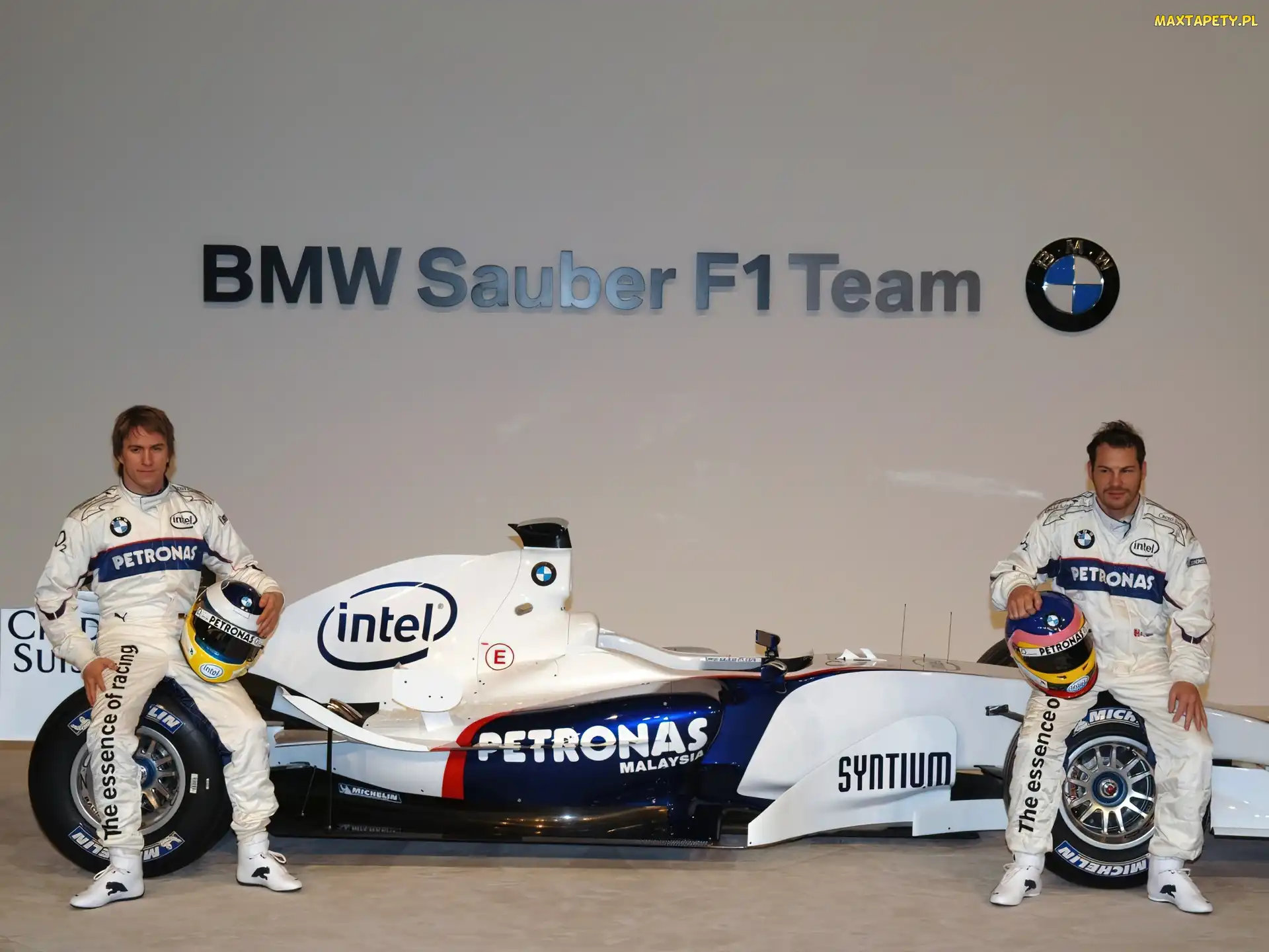 BMW Sauber, Formuła 1, spojler, opony, kask , koła, bolid