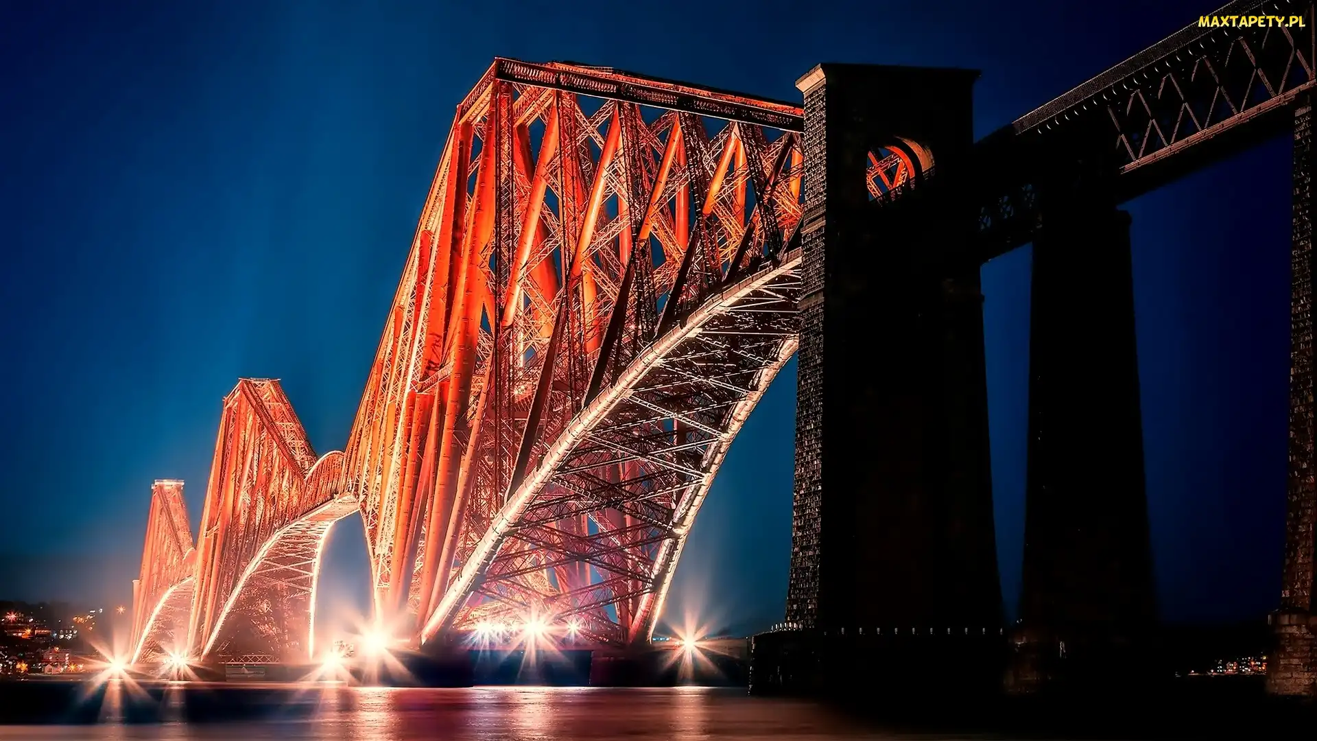Zatoka, Forth Bridge, Szkocja, Firth of Forth, Most, Europa, Edynburg